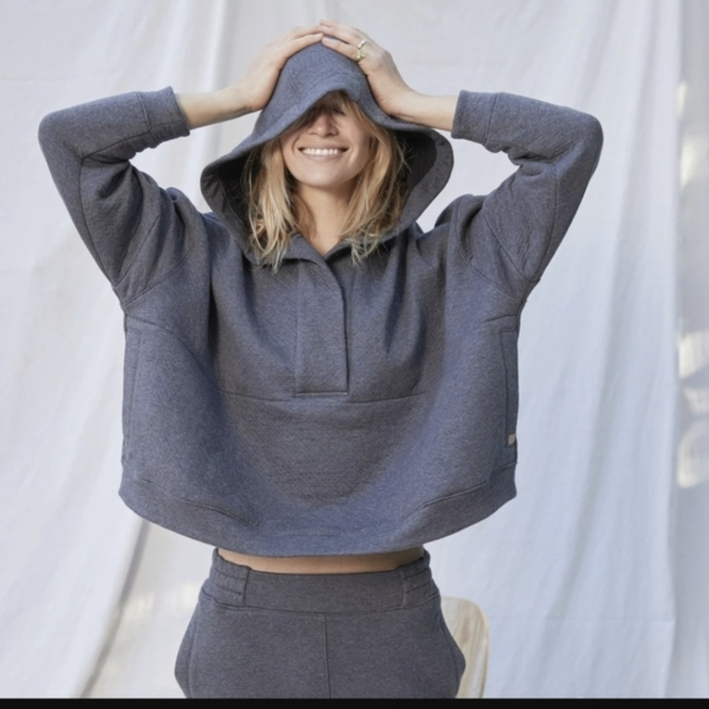 *EUC* Lunya Restore Double Faced Pullover XS/S